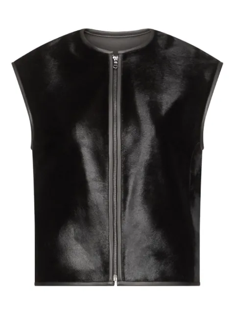 LouLou de Saison AMPAS pony-effect leather vest