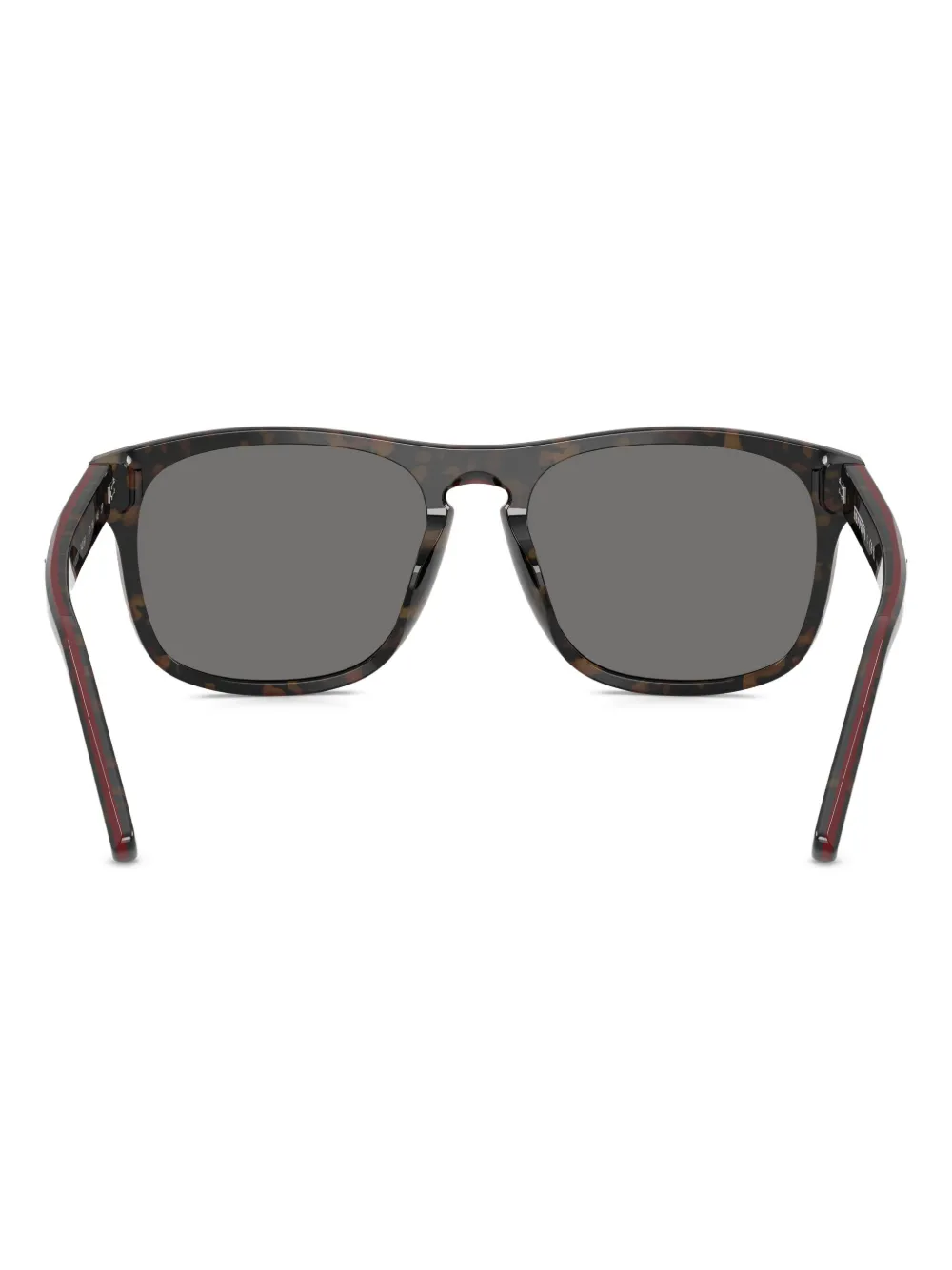 Scuderia Ferrari Tortoiseshell Square Sunglasses In Black