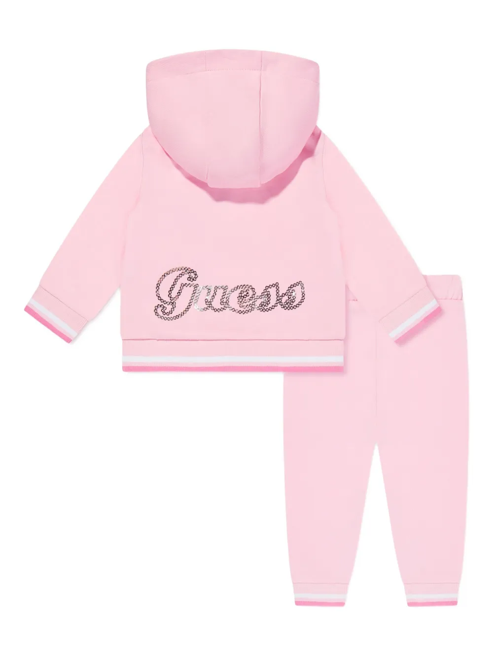 guess kids sequin-embellished tracksuit Roze