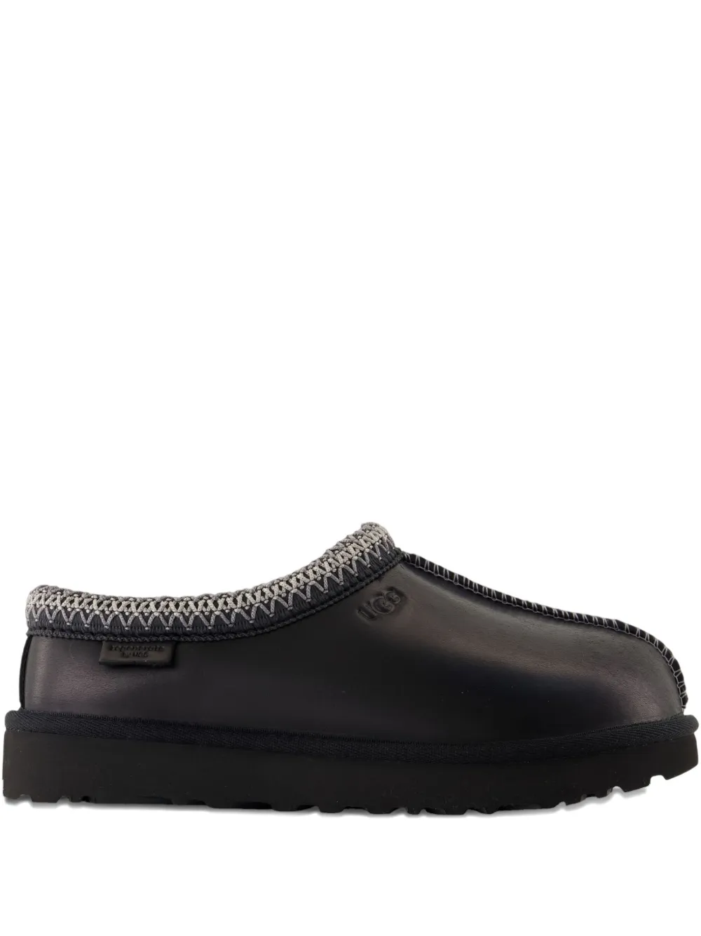 UGG Tasman leather-stitched mules Black