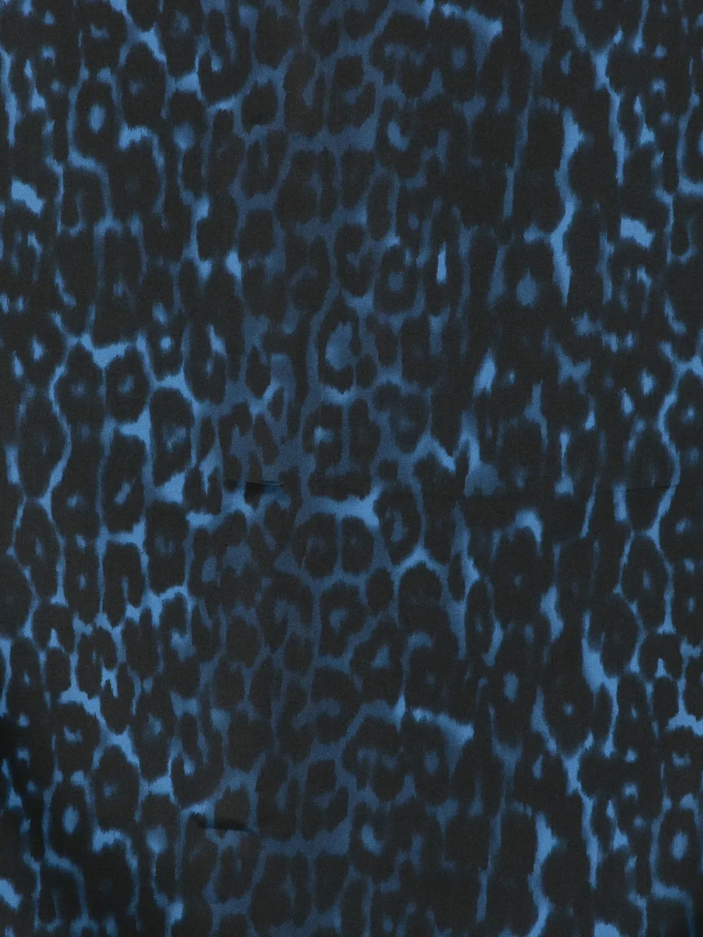 Lanvin leopard-print silk scarf - Blauw