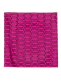 Lanvin geometric-pattern silk scarf - Pink