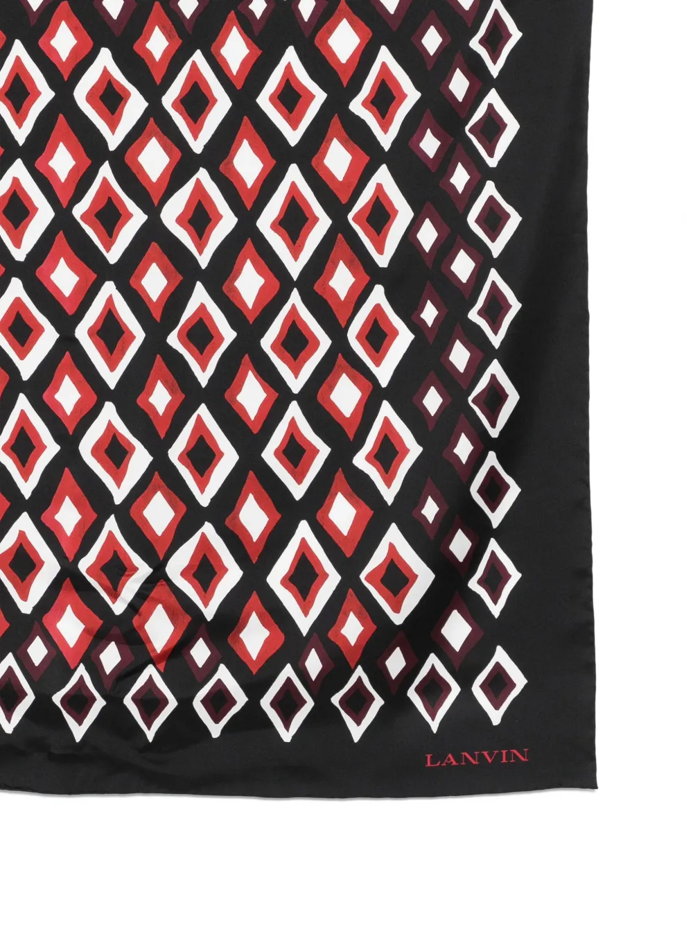 Lanvin Geometric Square Scarf Diamond Motif In Multi