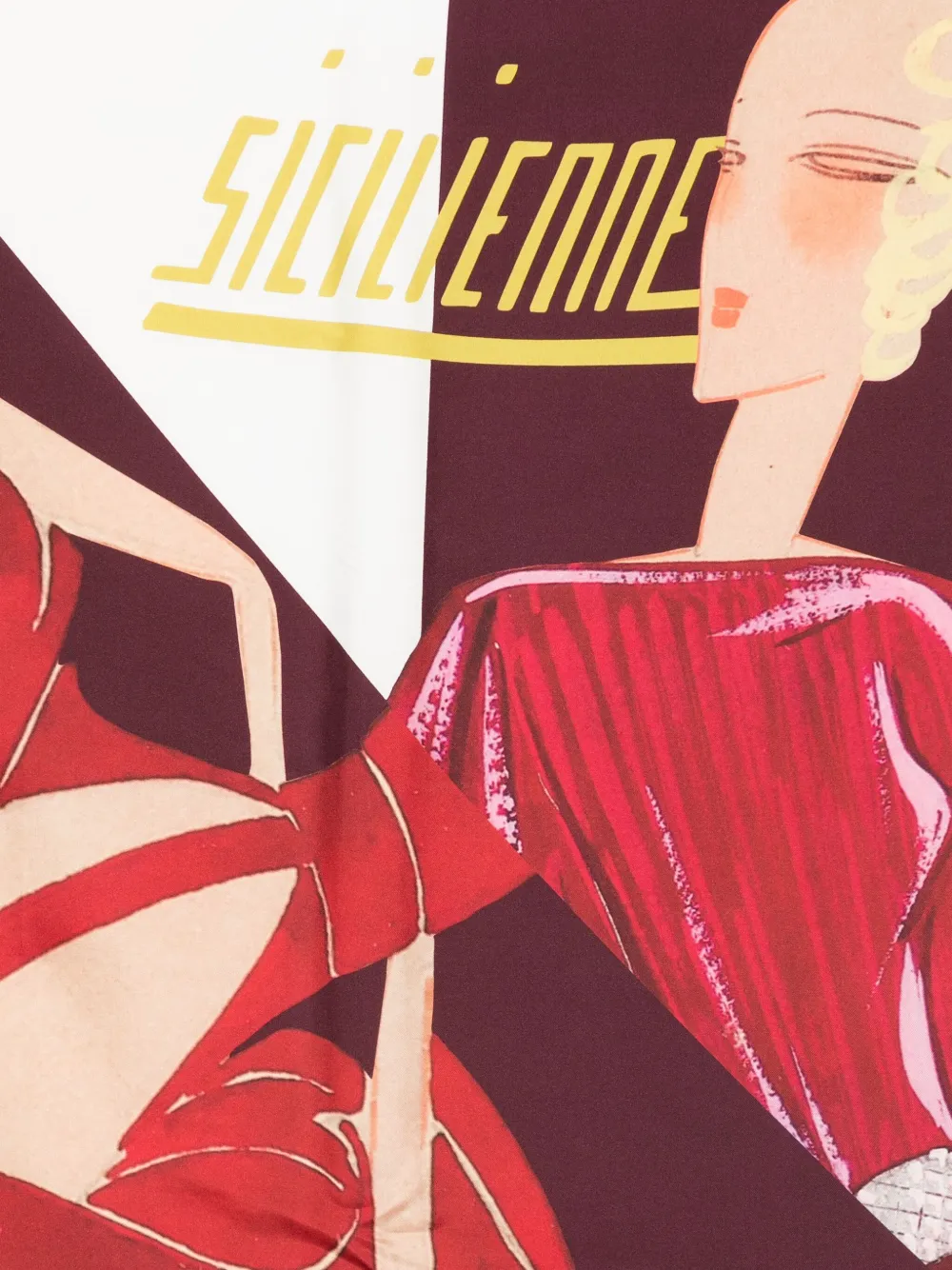 Lanvin illustration-print silk scarf | Image 2