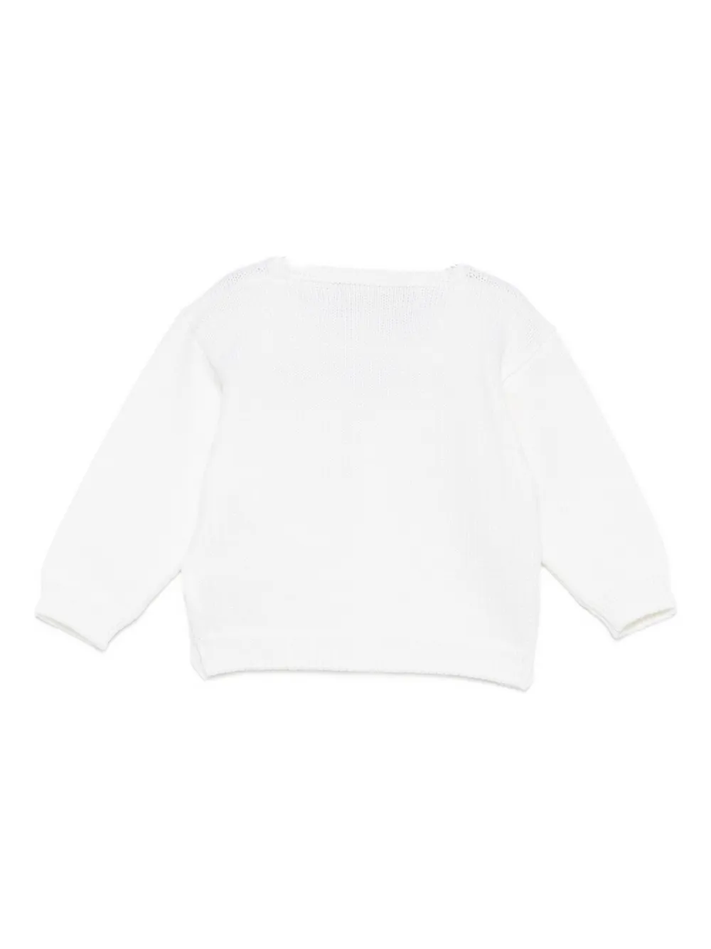 La Stupenderia Checked-pocket Cardigan In White