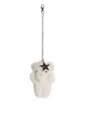 Vaquera teddy-bear star keyring - White