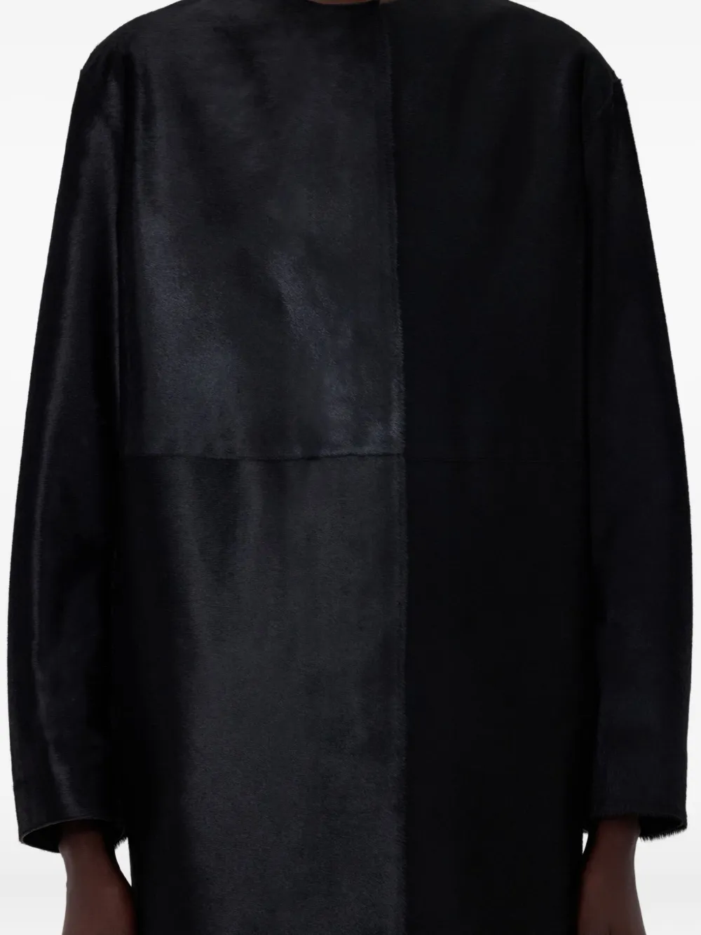 Loulou De Saison Leather Coat In Black