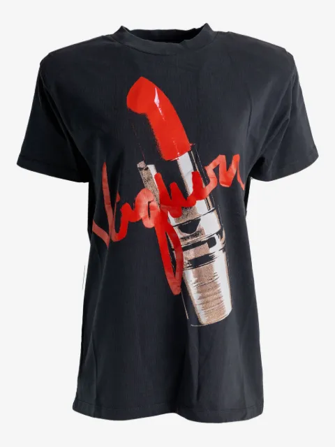 Vaquera lipstick-print T-shirt