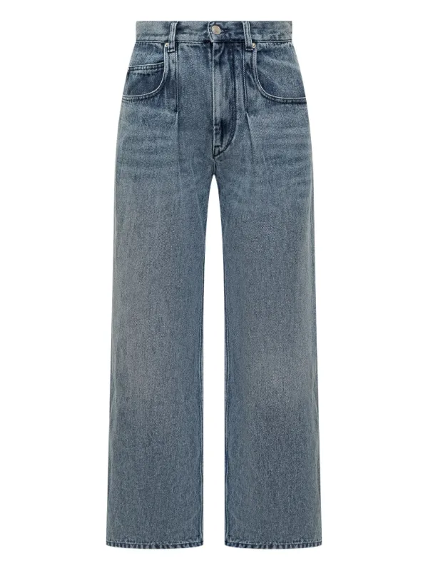ISABEL MARANT プリーツ ワイドパンツ | ブルー | FARFETCH JP