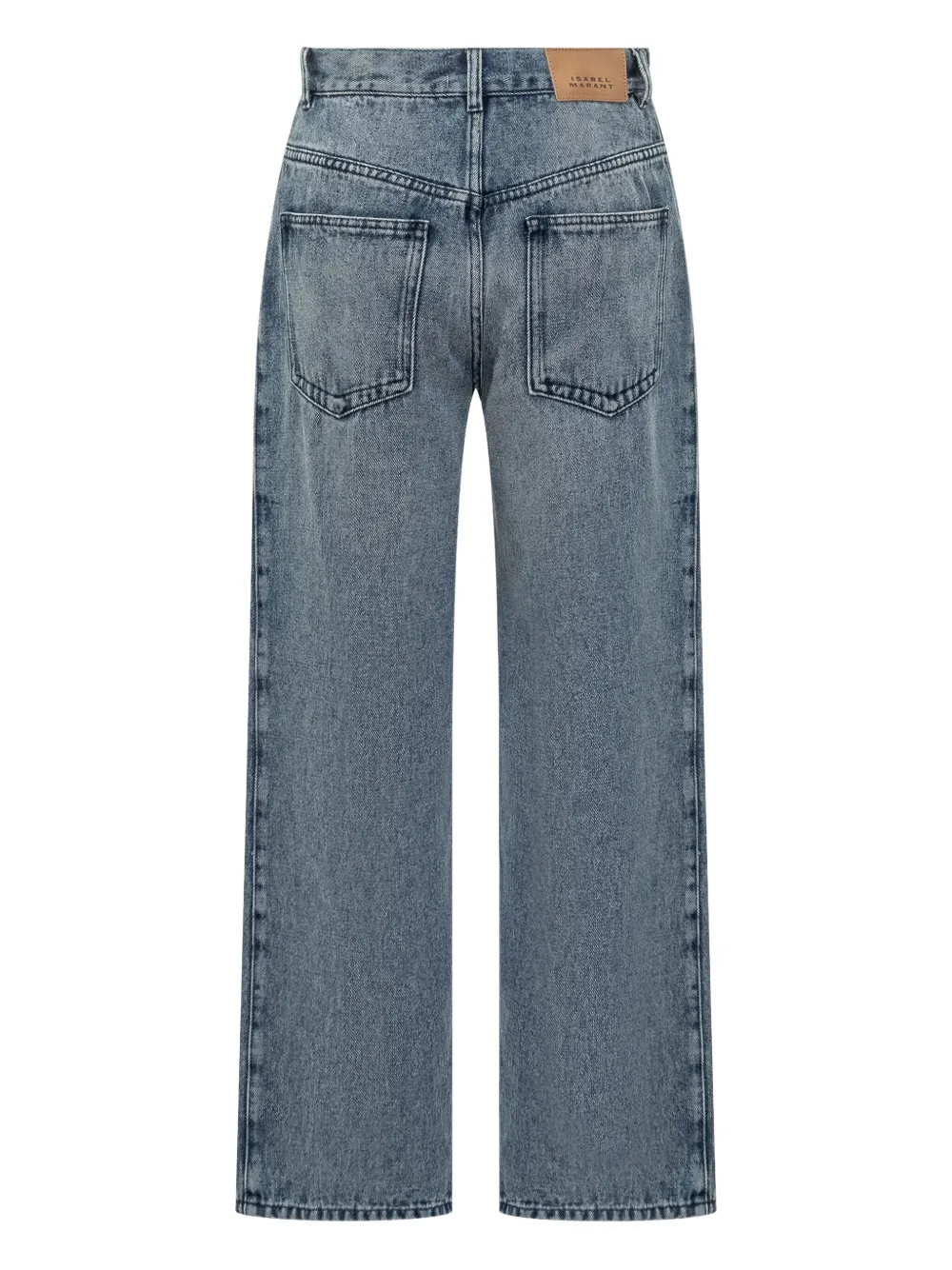 ISABEL MARANT Plooibroek met wijde pijpen Blauw