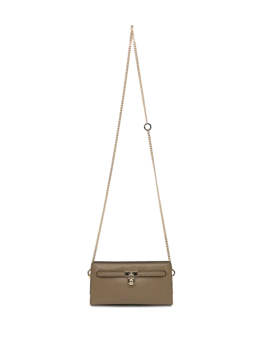 Michael Michael Kors Hamilton chain-strap lock clutch - Bruin