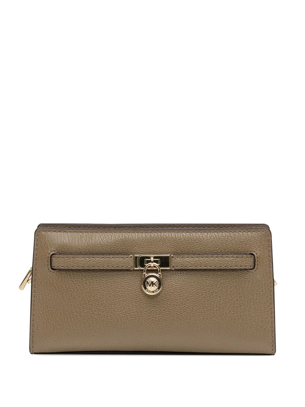 Michael Kors Hamilton chain-strap lock clutch Bruin