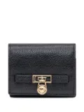 Michael Michael Kors lock-detail leather wallet - Black