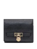 Michael Michael Kors lock-detail leather wallet - Black