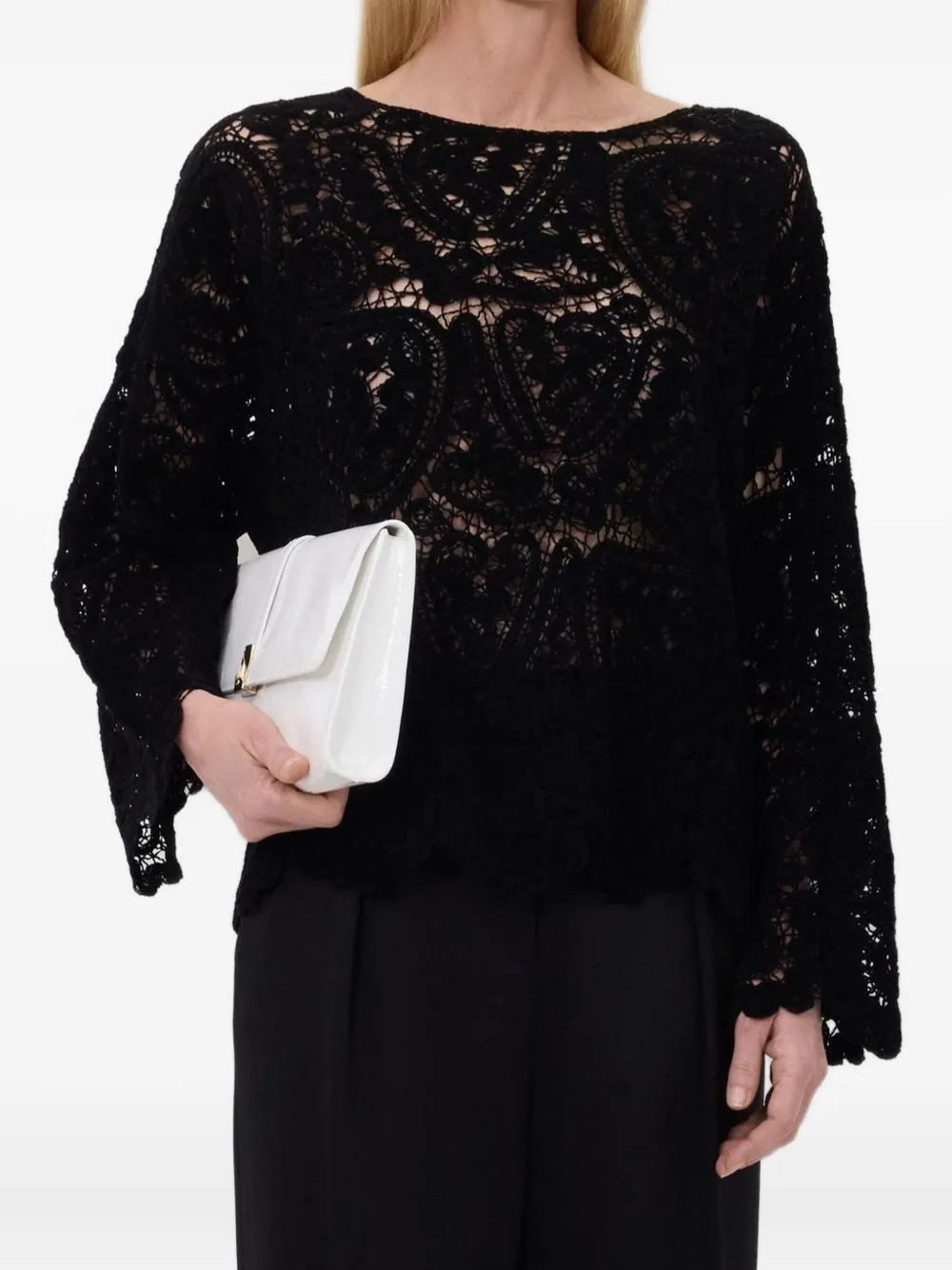 LouLou de Saison Gehaakte trui Zwart