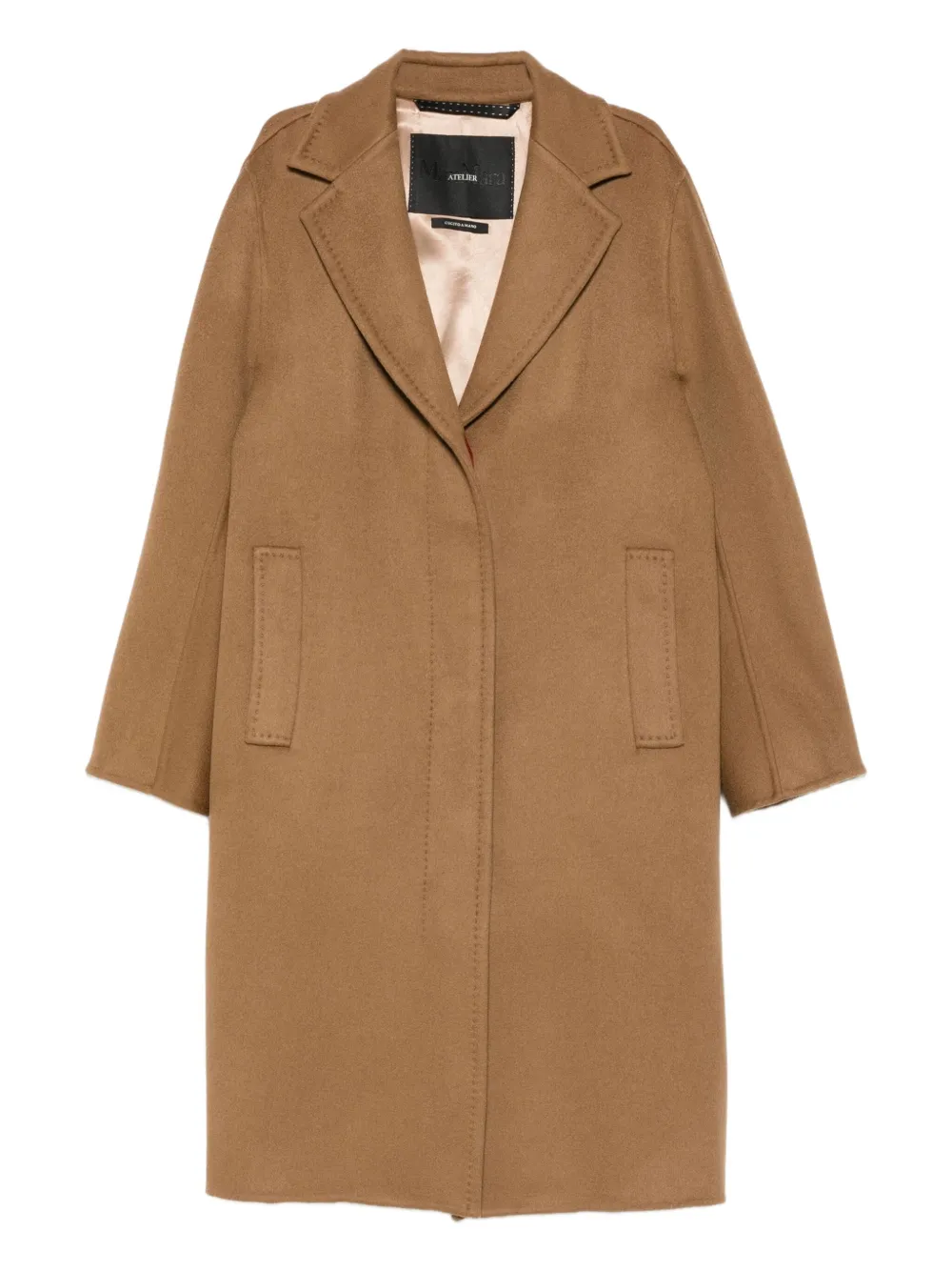 Max Mara ノッチドラペル コート - ブラウン Max Mara ノッチドラペル コート - ブラウン