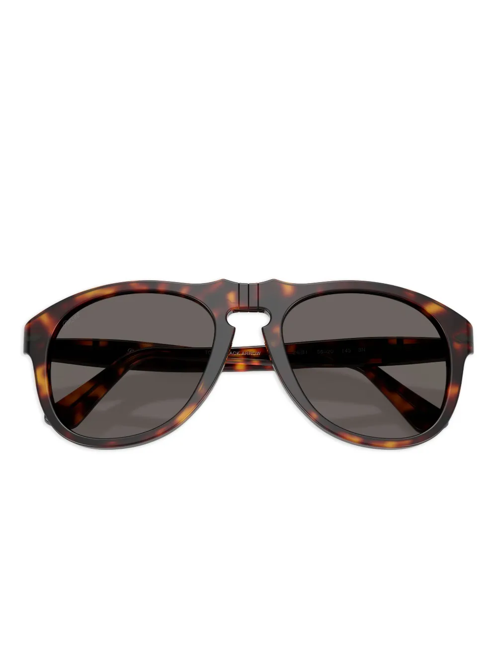 Persol Zonnebril met schildpadschild design Bruin