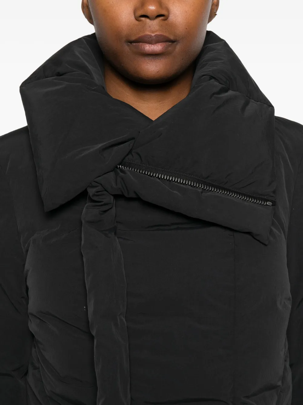 Rick Owens Contemporary Padded Jackets High Collar In Animal Print