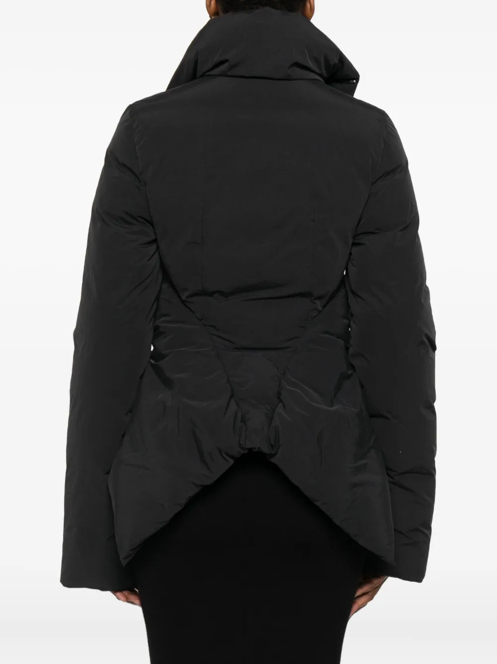 Rick Owens Contemporary Padded Jackets High Collar In Animal Print