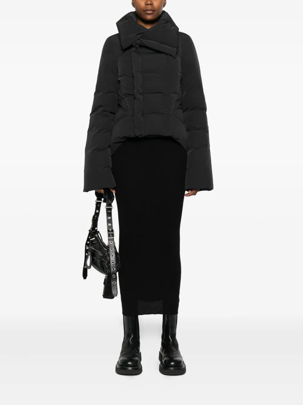 Rick Owens asymmetrical quilted jacket | Oversized Jackets | Image 2