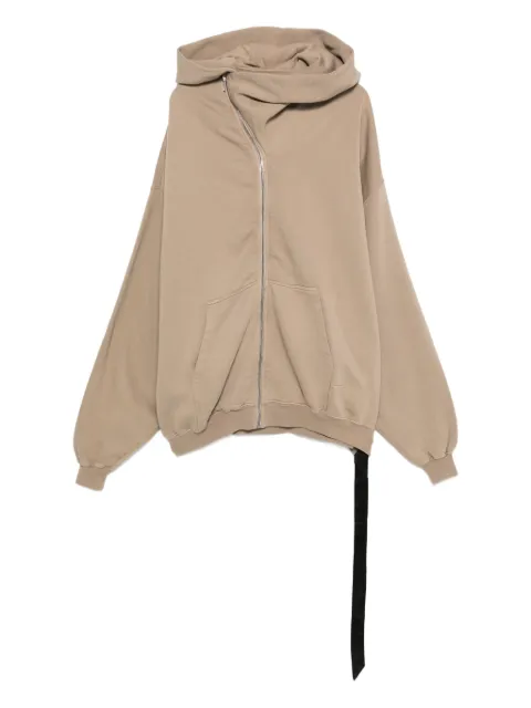 Rick Owens DRKSHDW Megamountain asymmetrical zip-fastening hoodie