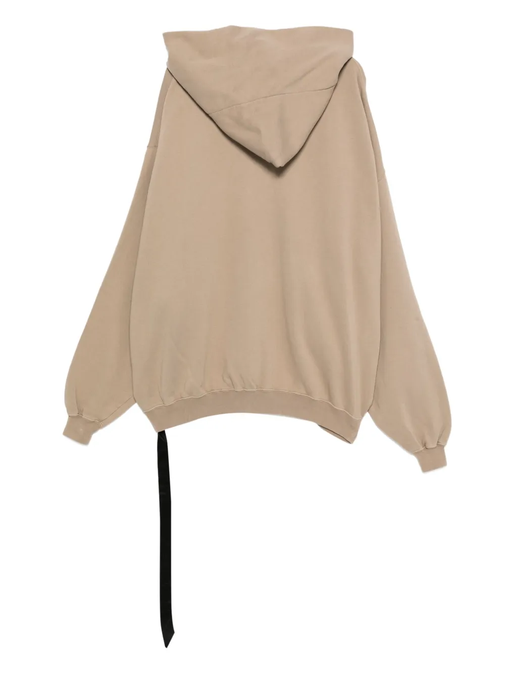 Rick Owens DRKSHDW Megamount asymmetrische hoodie met ritssluiting - Beige