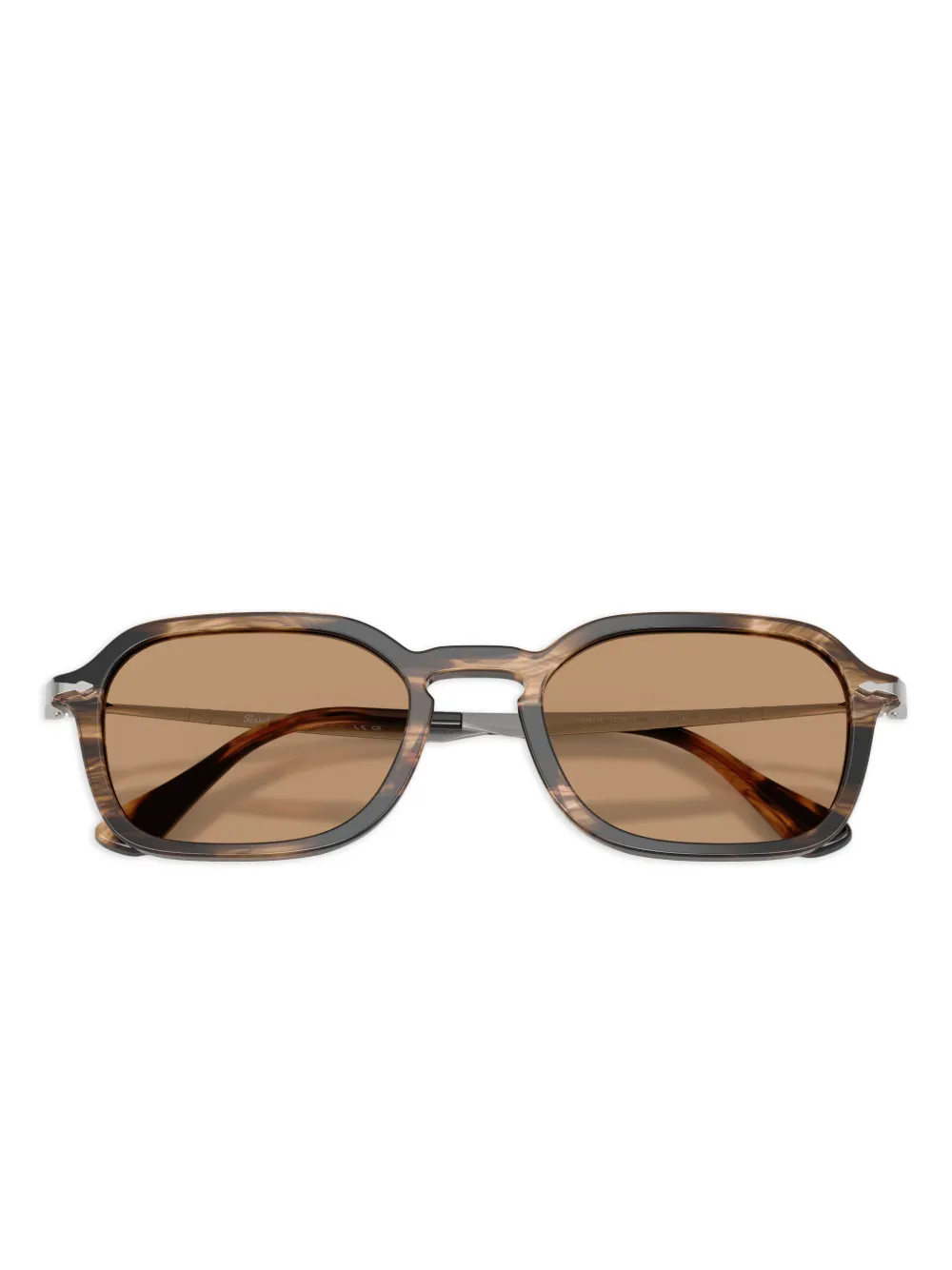 Persol Zonnebril met vierkant montuur Bruin