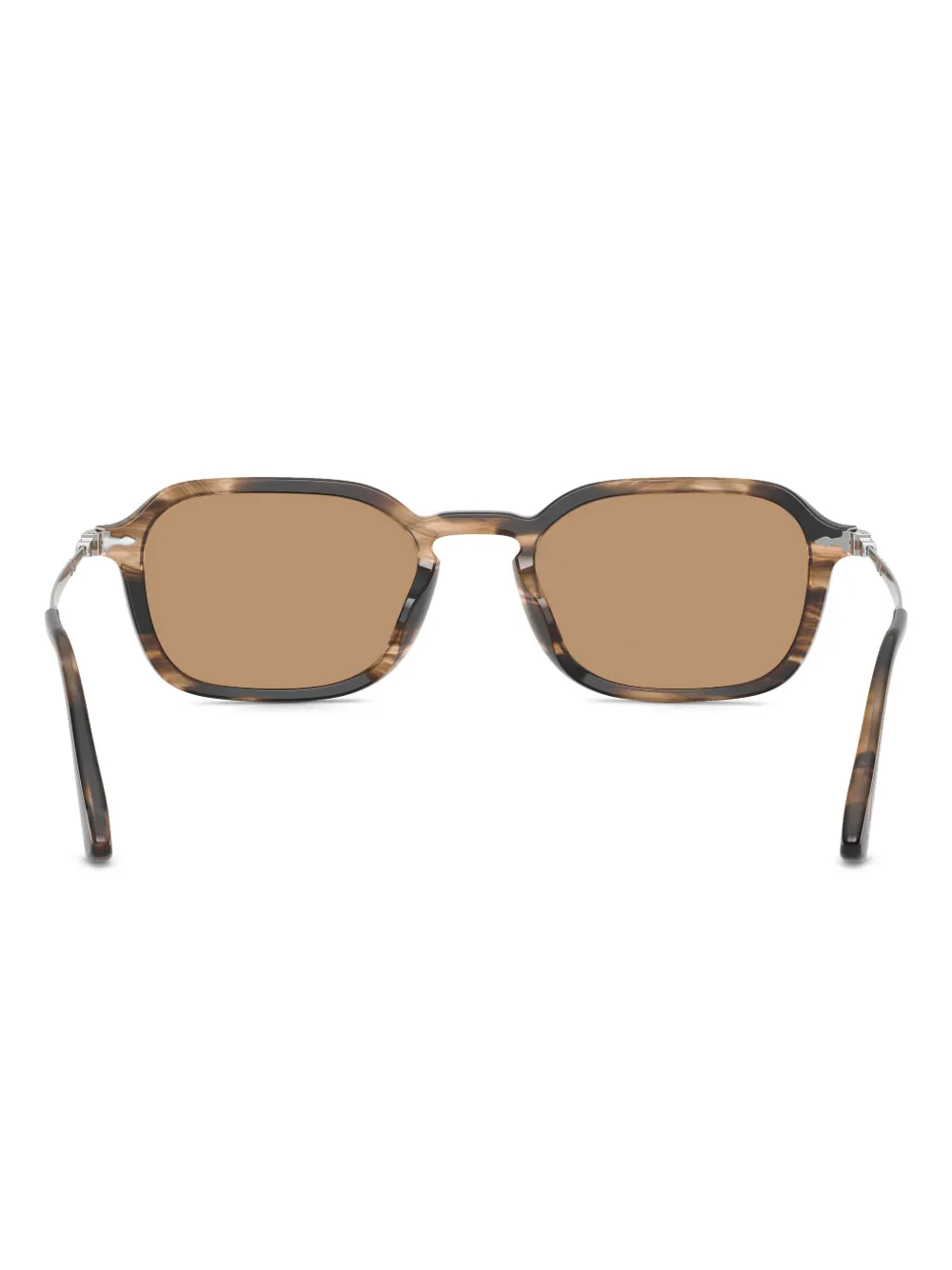 Persol Zonnebril met vierkant montuur Bruin