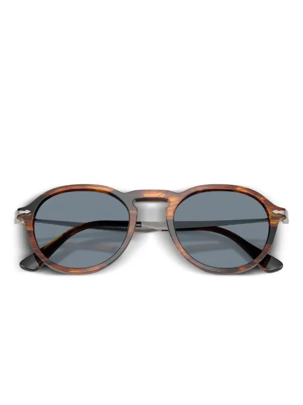 Persol Tortoiseshell round-frame Sunglasses | Brown | FARFETCH display picture 1
