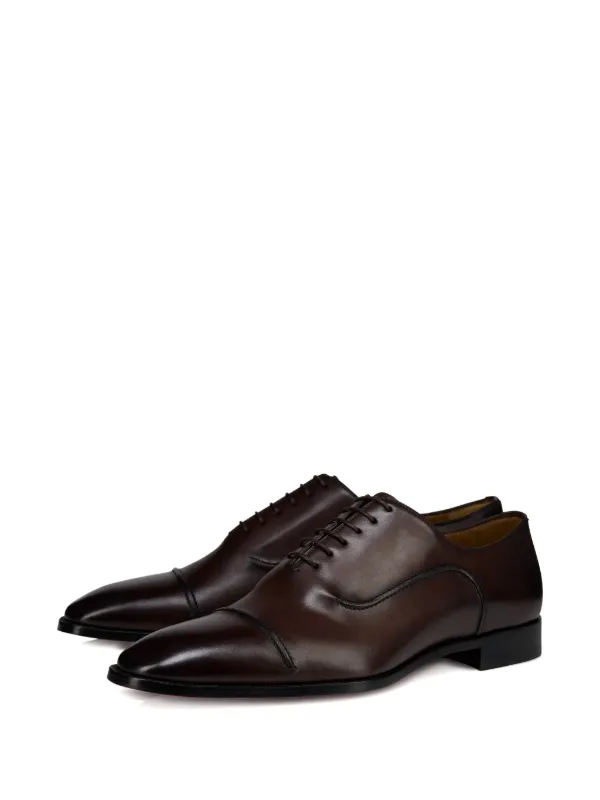 Christian Louboutin Brown Oxford Shoes Cap Toe Leather Greggo - Oxfords - Patinated calf leather - Havane - Men  main image 4