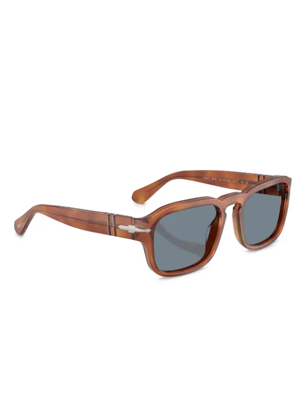 Persol スクエアフレーム サングラス | ブラウン | FARFETCH JP