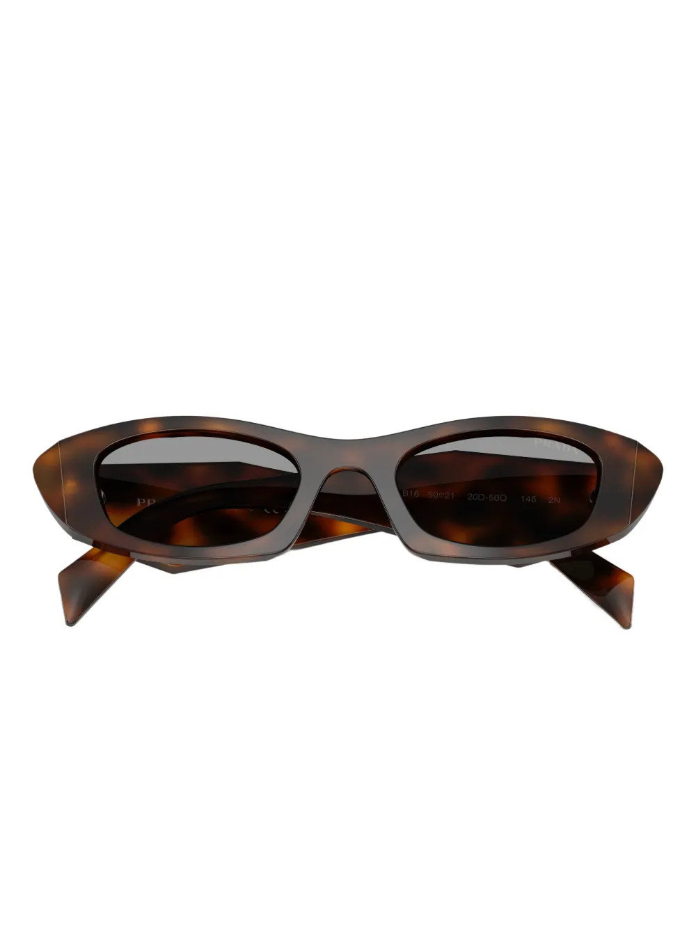 Prada Cat-eye Frame Tinted Sunglasses In Brown