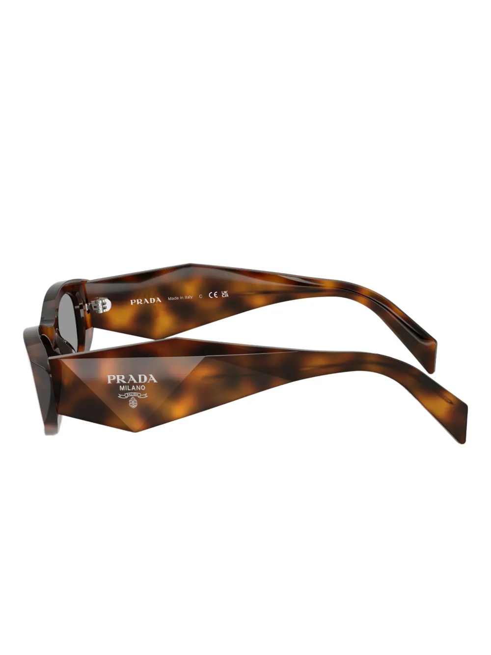 Prada Cat-eye Frame Tinted Sunglasses In Brown
