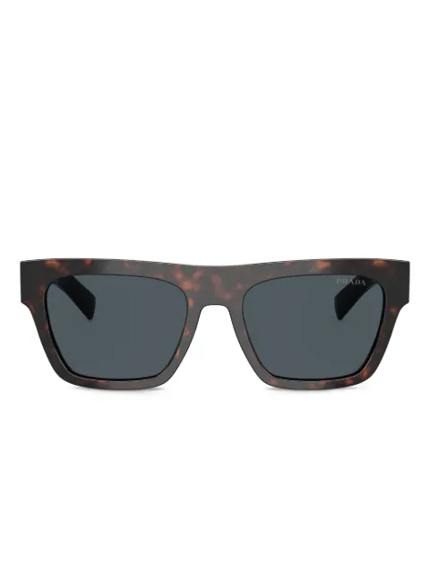 Prada square-frame tortoiseshell-effect sunglasses