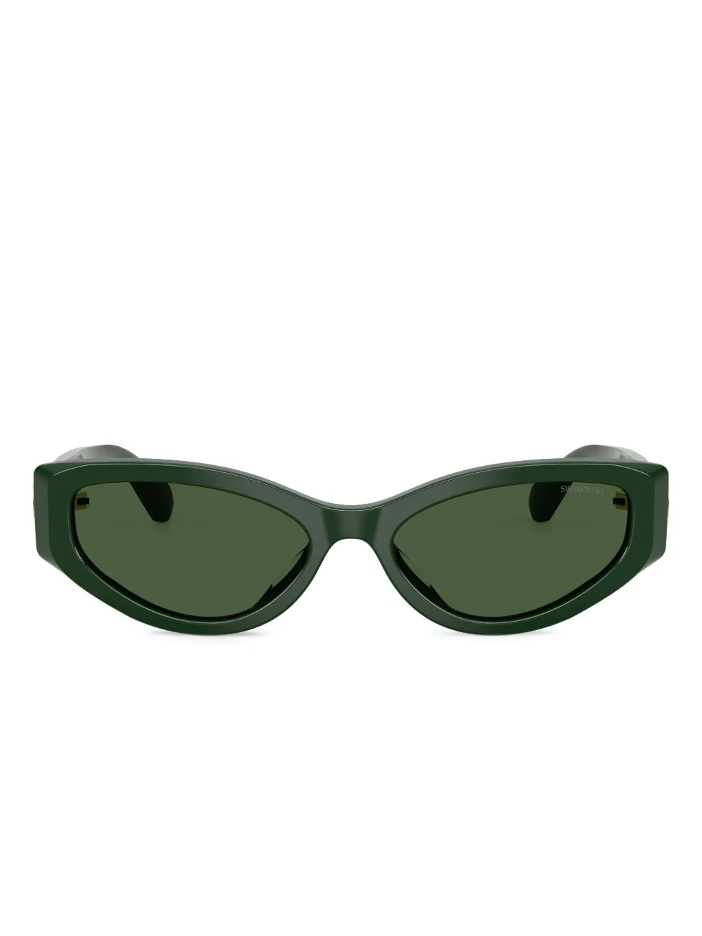 Swarovski Crystal-embellished Cat-eye Sunglasses In Green