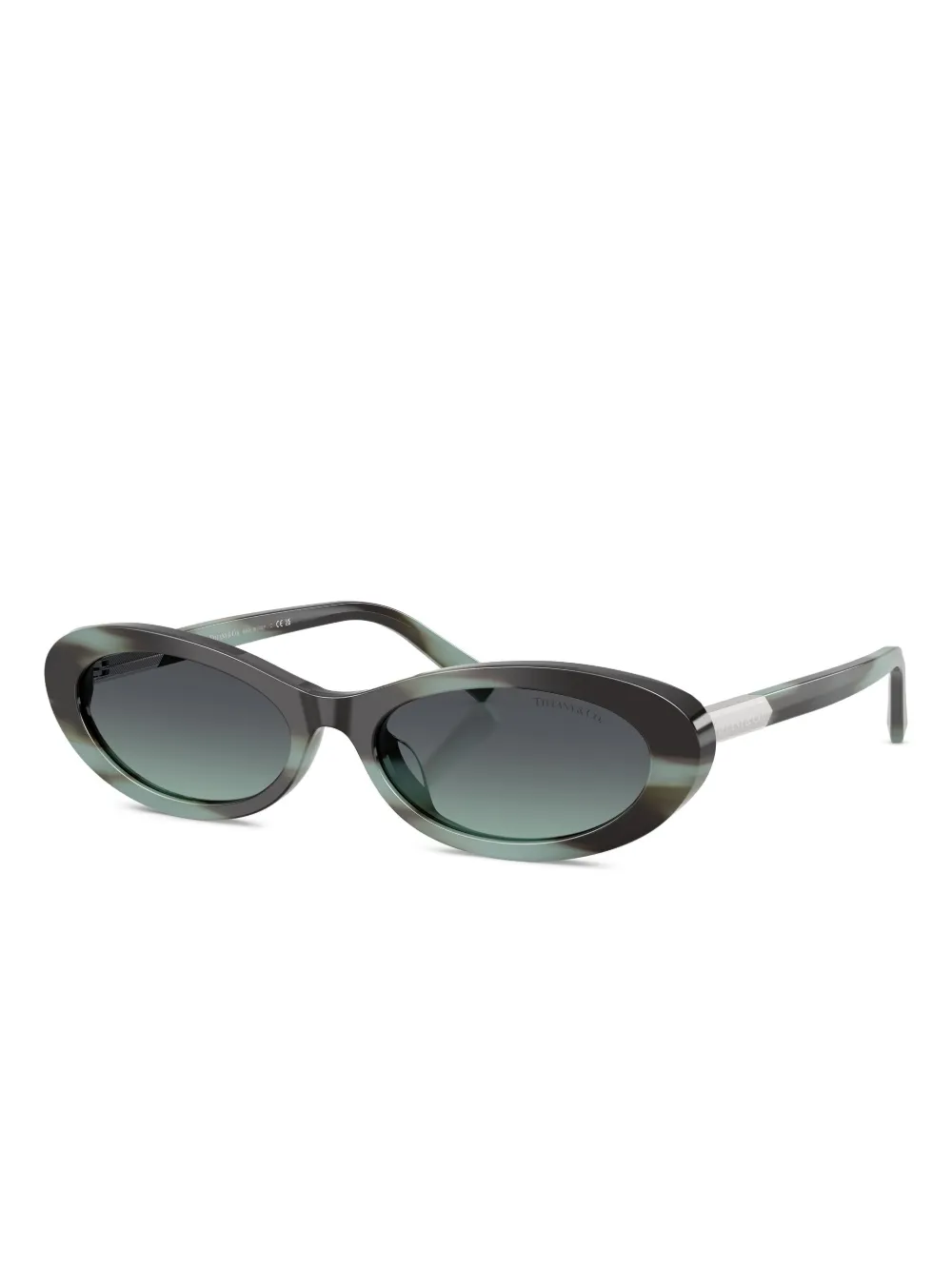 Tiffany & Co. oval-frame striped sunglasses | Image 2