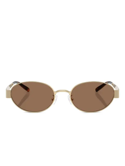 Tory Burch oval-frame logo-detail sunglasses