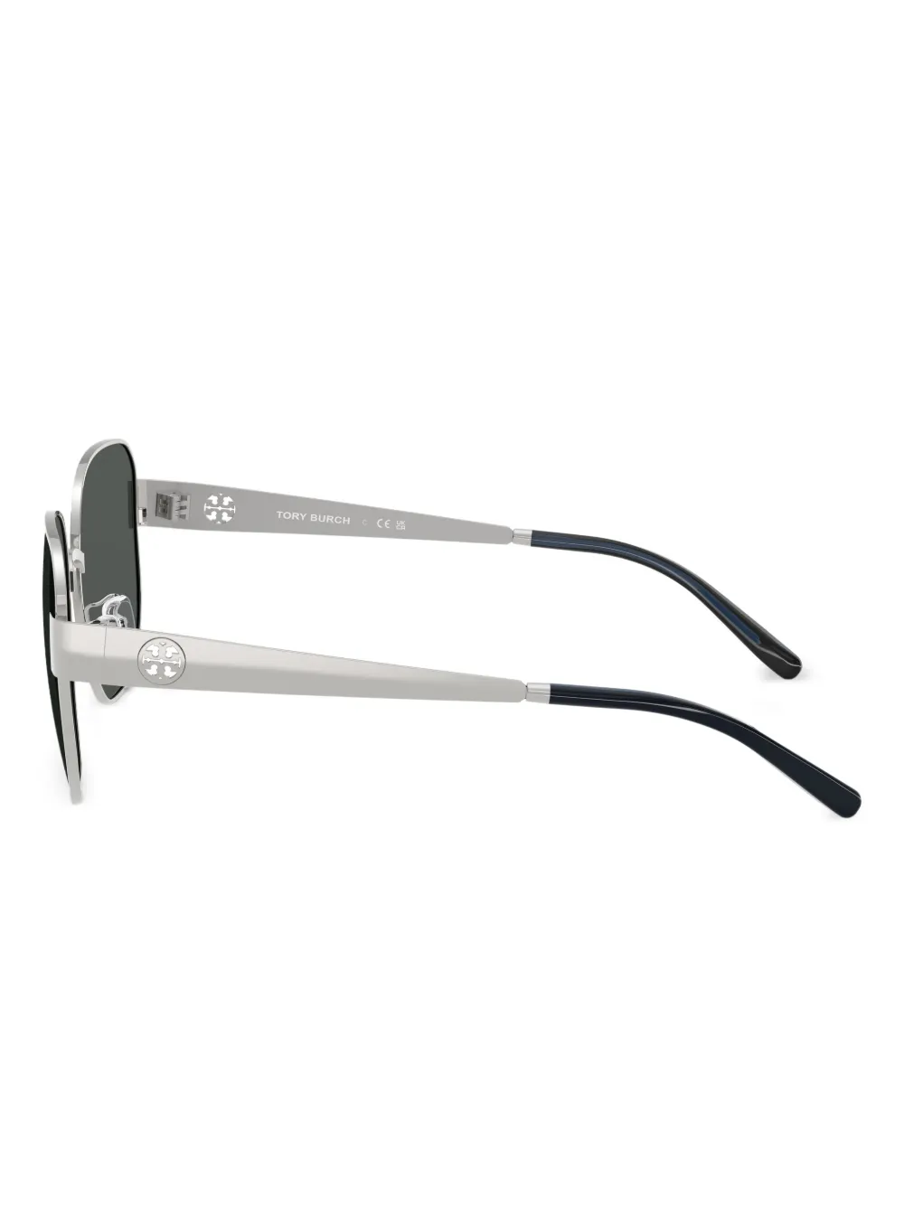 Tory Burch Round-frame Sunglasses In Silver