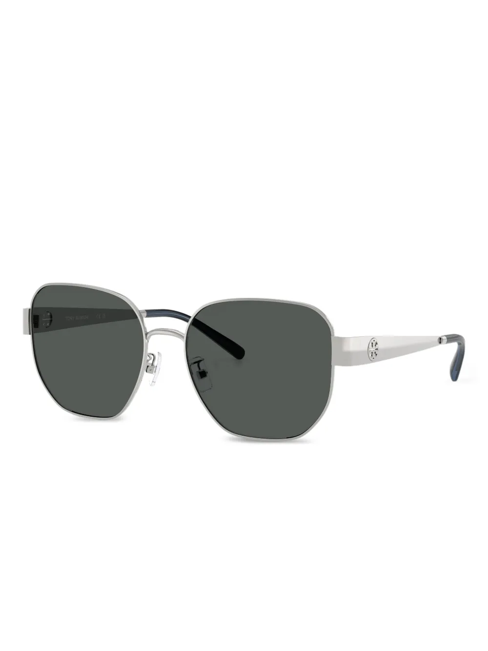 Tory Burch Round-frame Sunglasses In Silver