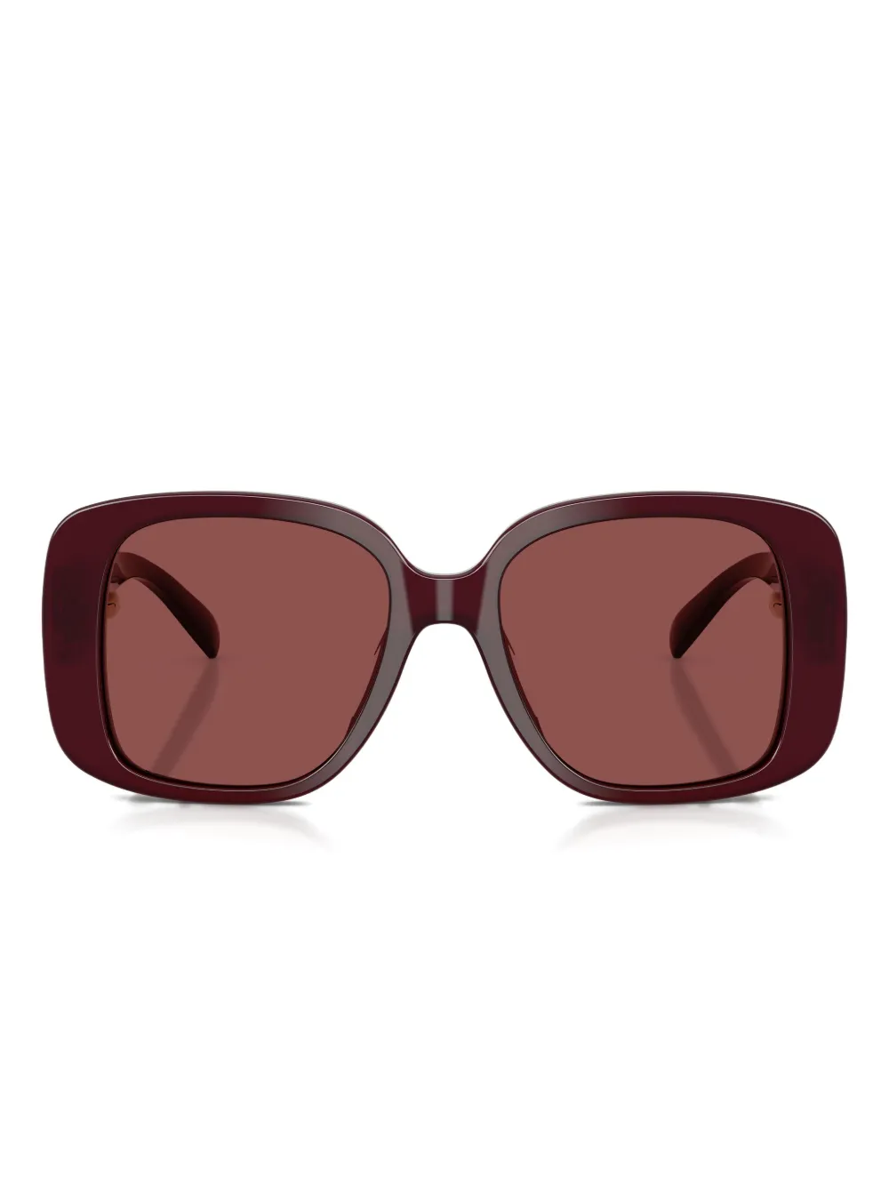 Tory Burch 53mm Gradient Square Sunglasses In Burgundy