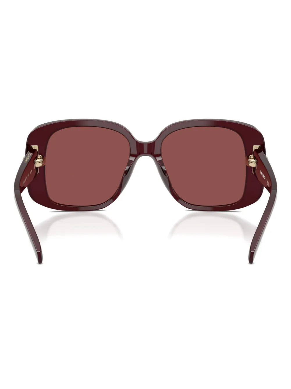 Tory Burch 53mm Gradient Square Sunglasses In Burgundy