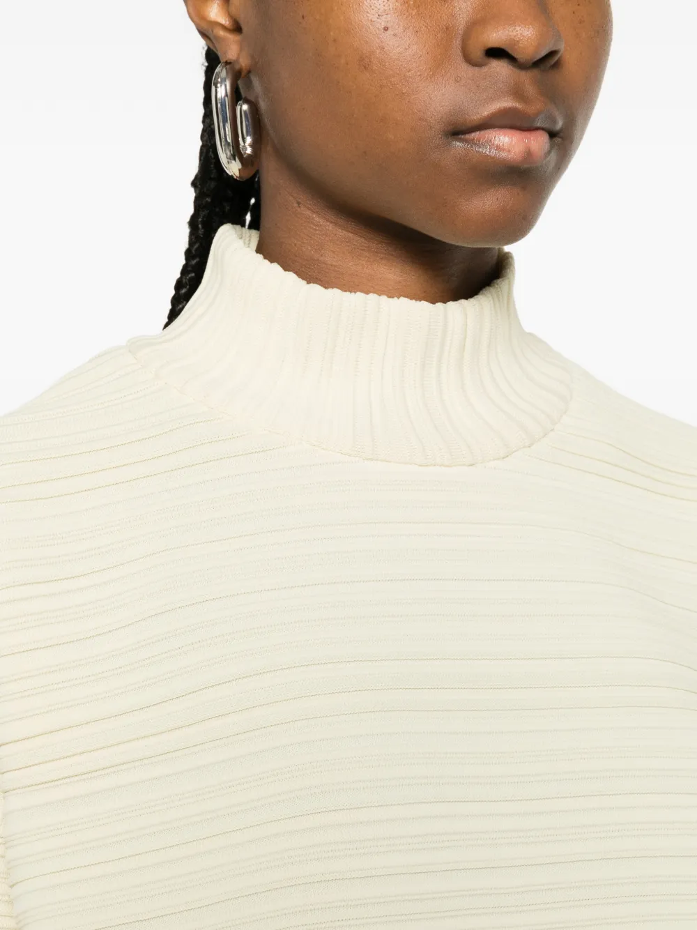 Pleats Please Issey Miyake Geplooide trui Geel