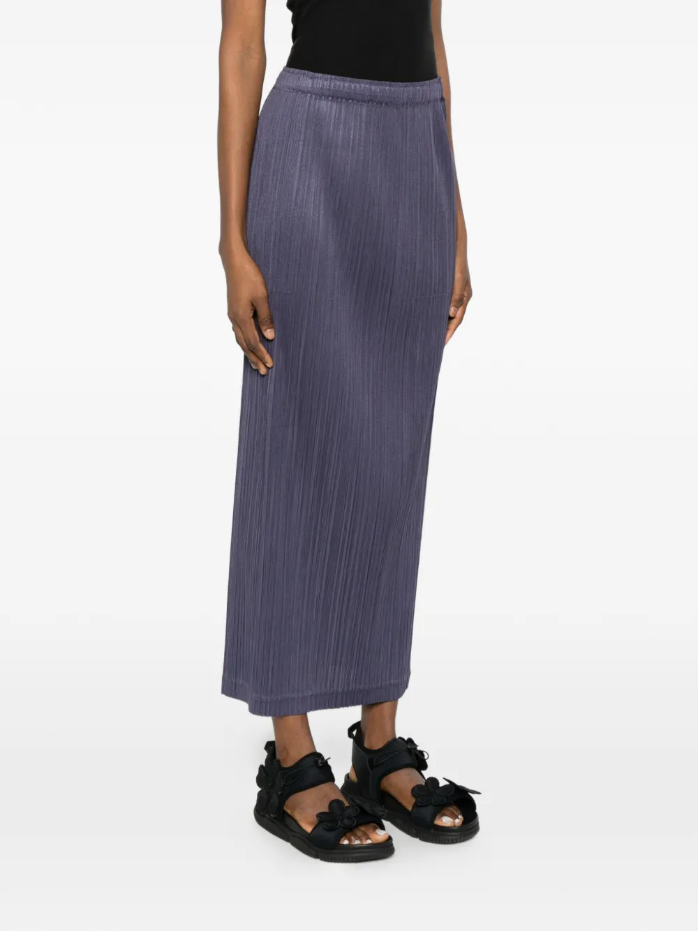  Pleats Please Issey Miyake Pleated Skirt - Purple 