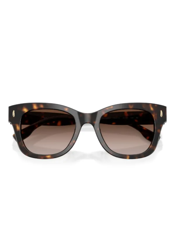 Tory Burch Tortoiseshell Square Sunglasses | Green | FARFETCH display picture 3