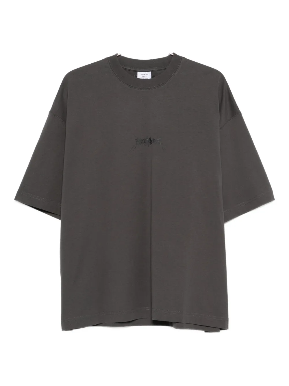 VETEMENTS T-shirt con logo - Grigio