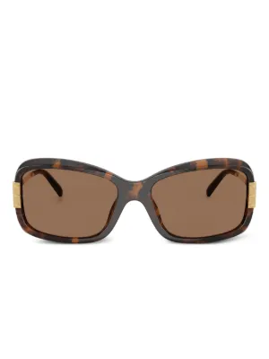Michael Kors Tortoiseshell Sunglasses | Brown | FARFETCH display picture 2