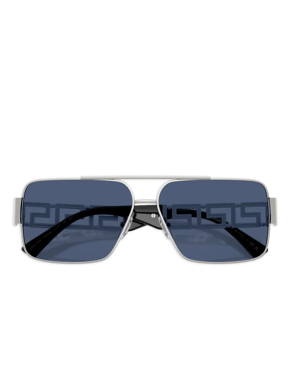 Versace Eyewear Zonnebril met vierkant montuur Zilver