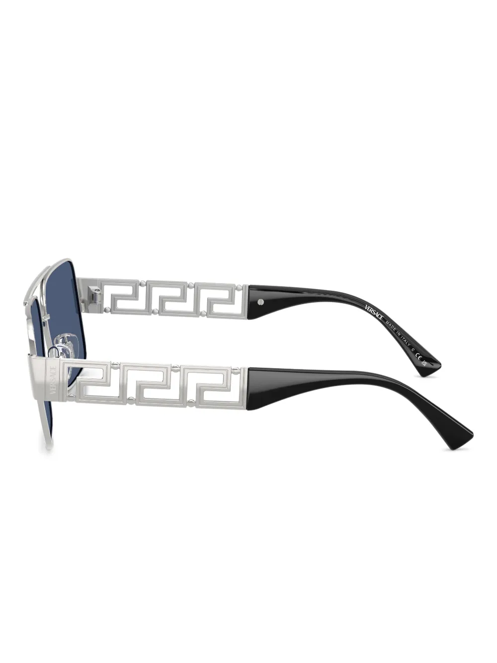 Versace Eyewear Zonnebril met vierkant montuur Zilver