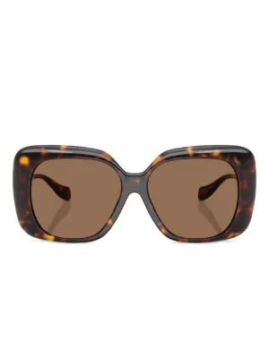 Jimmy Choo Tortoiseshell Oversized Women’s Sunglasses - Brown/Black 30824556_59693469_600.jpg main image 2