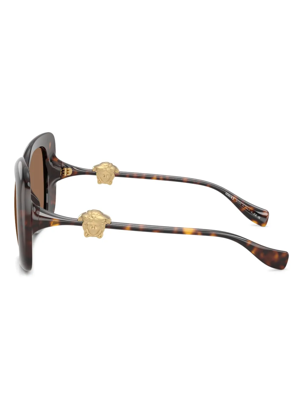 Versace Medusa Square-frame Sunglasses In Brown